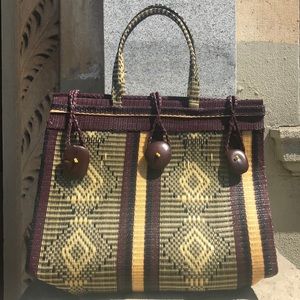 🧡Bohemian Patterned Basketweave Bag🧡
